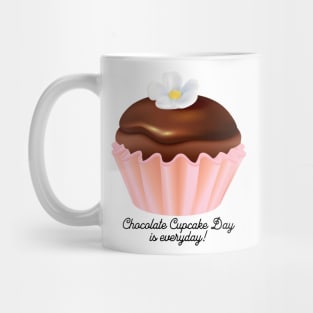 National Chocolate Cupcake Day, flower Mug